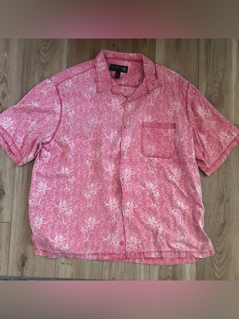 Nat Nast Silk Hawaiian Shirt XL